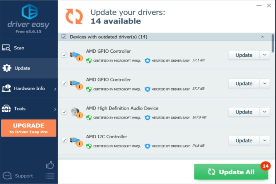 drivereasy Windows 11 program za ažuriranje upravljačkih programa