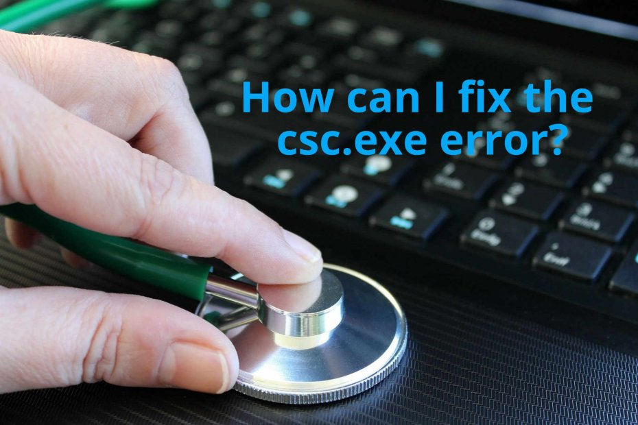 πώς να διορθώσετε το σφάλμα csc.exe