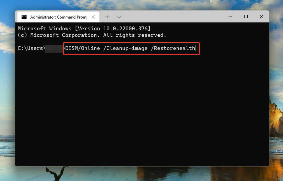 Запустите DISM, чтобы удалить платформу фильтрации Windows, заблокировавшую проблему с подключением