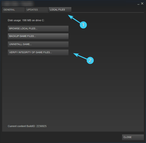 kontrollere integrationen af ​​spilfiler