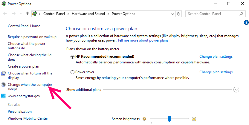 როგორ დააყენოთ Windows 10 არასოდეს ძილის რეჟიმში