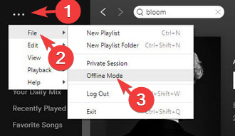 Файл – Spotify не відтворює певні пісні