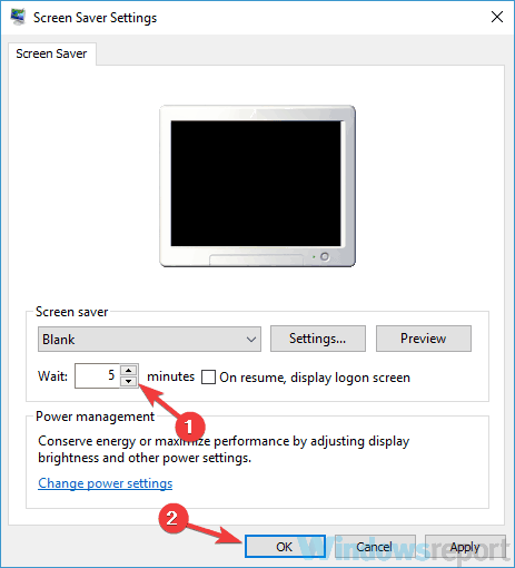 Windows 10 bærbar PC går i dvale etter 2 minutter