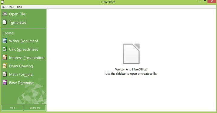 Windows 8.1 Libre Office