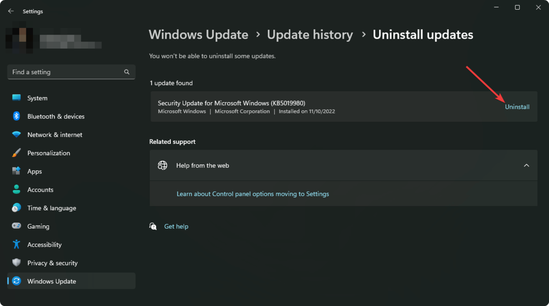 Windows 11 päivityksen poistaminen