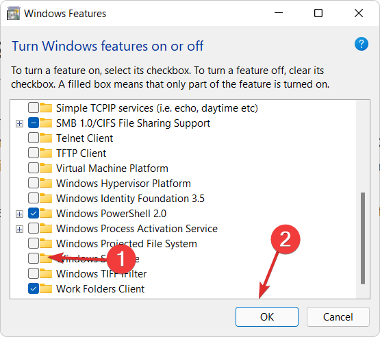 Sandbox-on Windows 11 Sandbox nefunguje