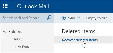 Outlookova e-poštna sporočila so izginila