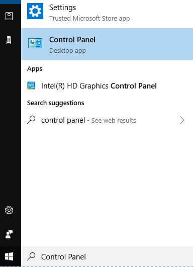 désactiver le panneau de configuration des animations Windows 10