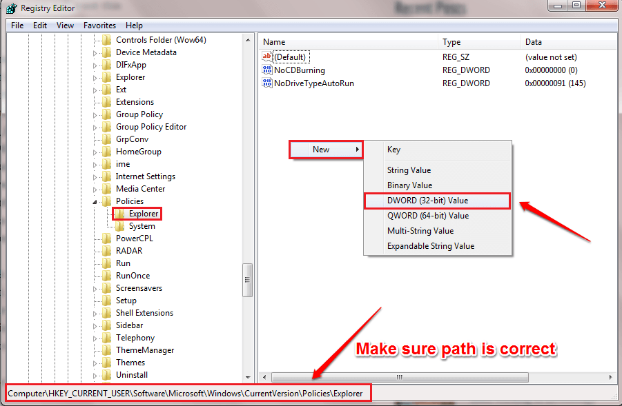 הפעל / השבת את האפשרות "נהל" תחת "מחשב זה" ב- Windows 10