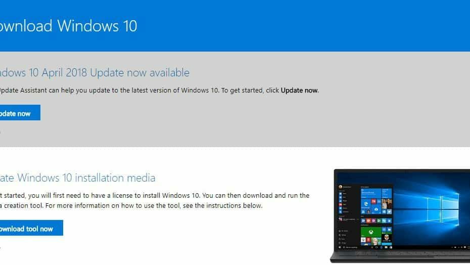 ενημέρωση των Windows 10 Απριλίου