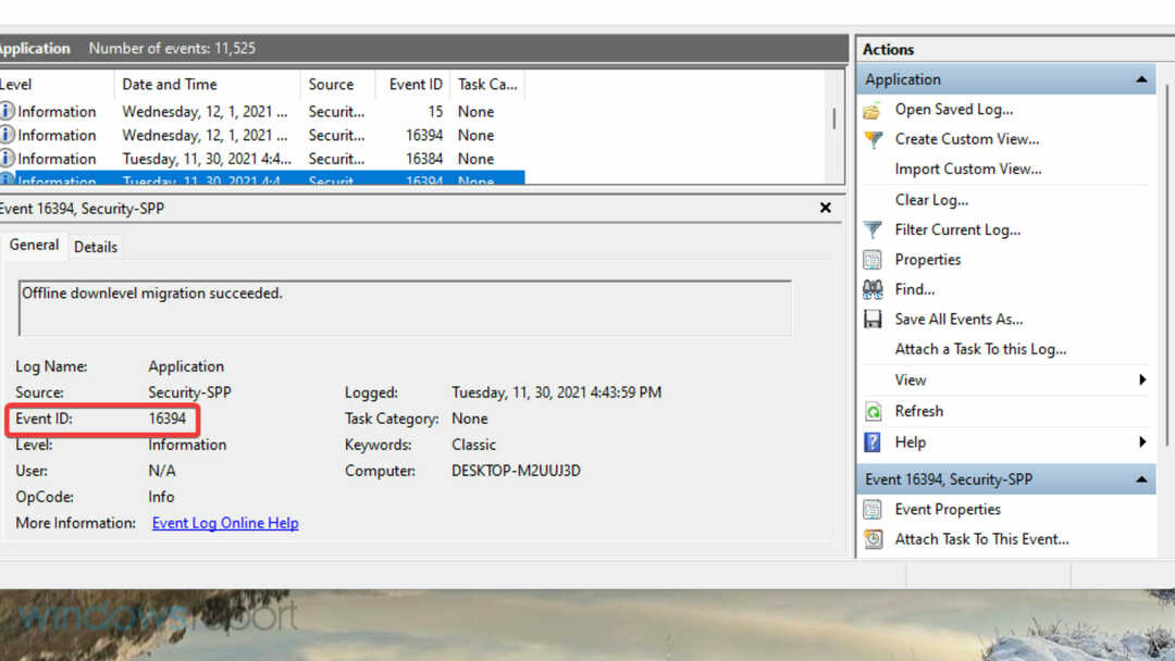 Tapahtuman tunnusnumero Windows Error Reporting Event ID 1001
