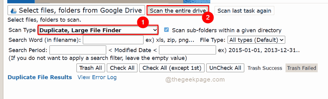 Vrsta skeniranja Duplicate Files 11zon