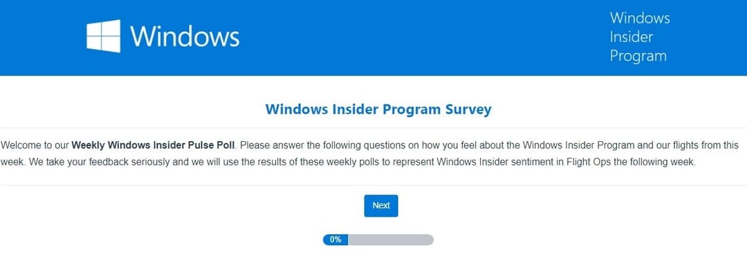 סקר הדופק של Windows Insider מאפשר לך לעצב את המבנים הבאים