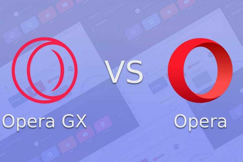 opera gx vs opera