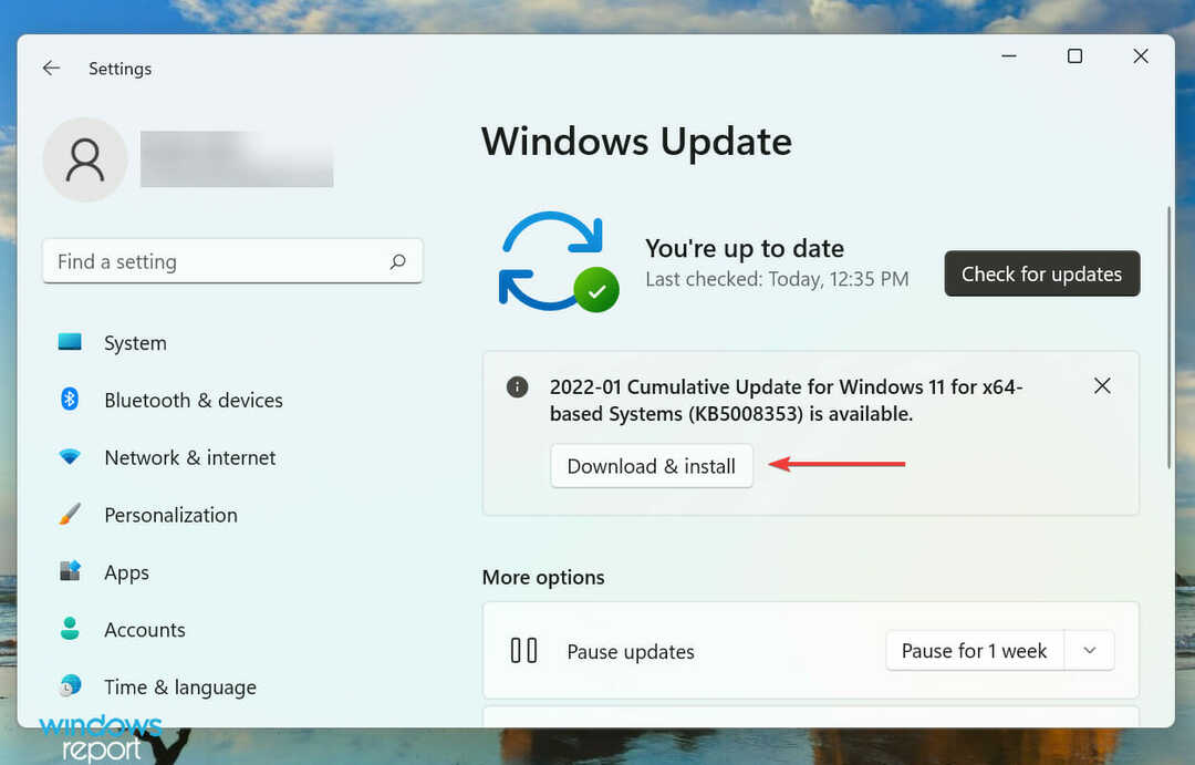 Descargue e instale la actualización para reparar el cuadro de apagado de Windows 11