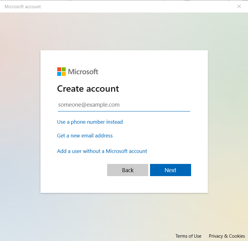 Microsoft-konto vindu deus ex usynlig krigsulykke