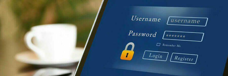 използвайте потребителско име и парола за влизане