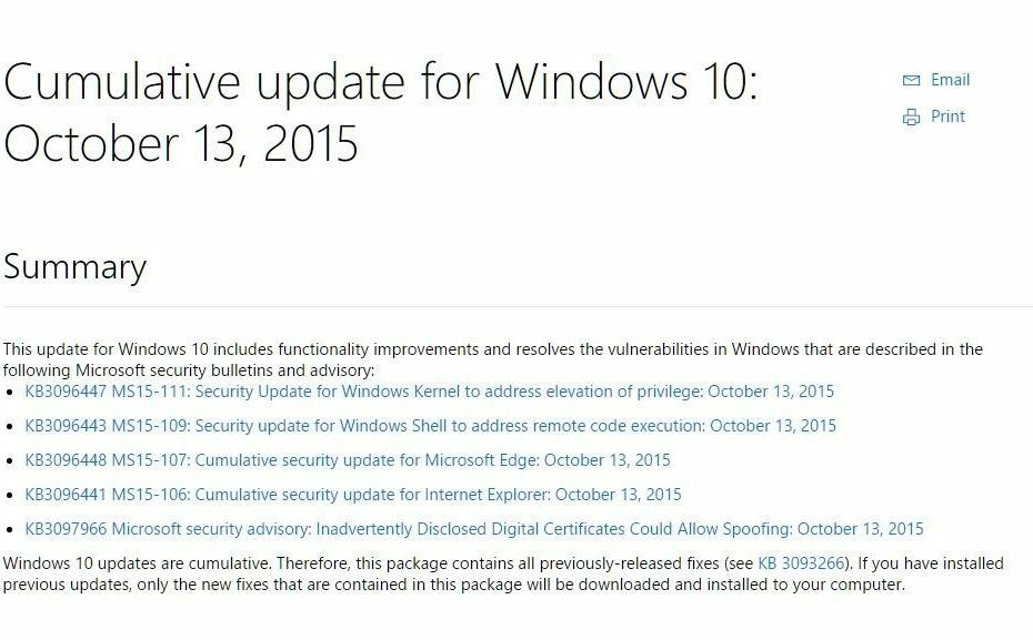 Windows 10 KB3097617 värskendusprobleemid: menüü Start, ebaõnnestunud installimised ja sisselogimisprobleemid
