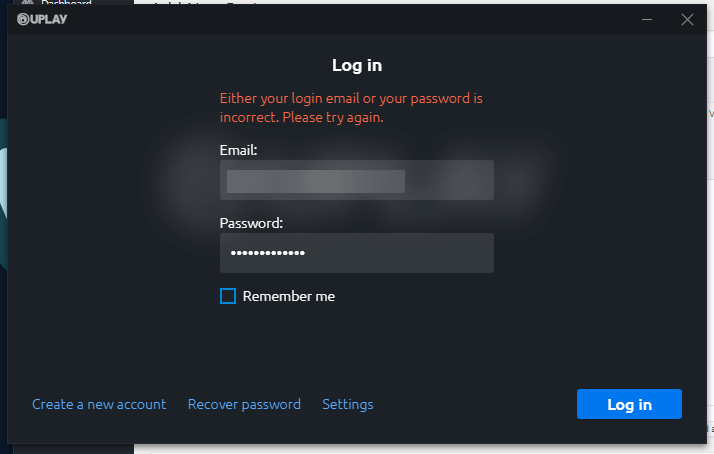 uplay ei logi sisse