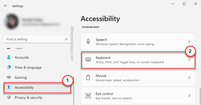 Accesibilidad mínima del teclado