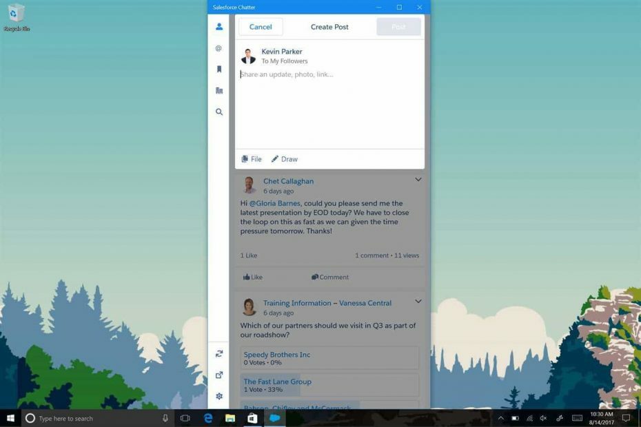 Pourquoi devriez-vous télécharger Salesforce Chatter depuis le Windows Store