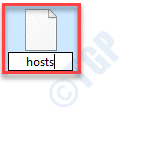 Änderung der Umbenennung der Hosts-Datei