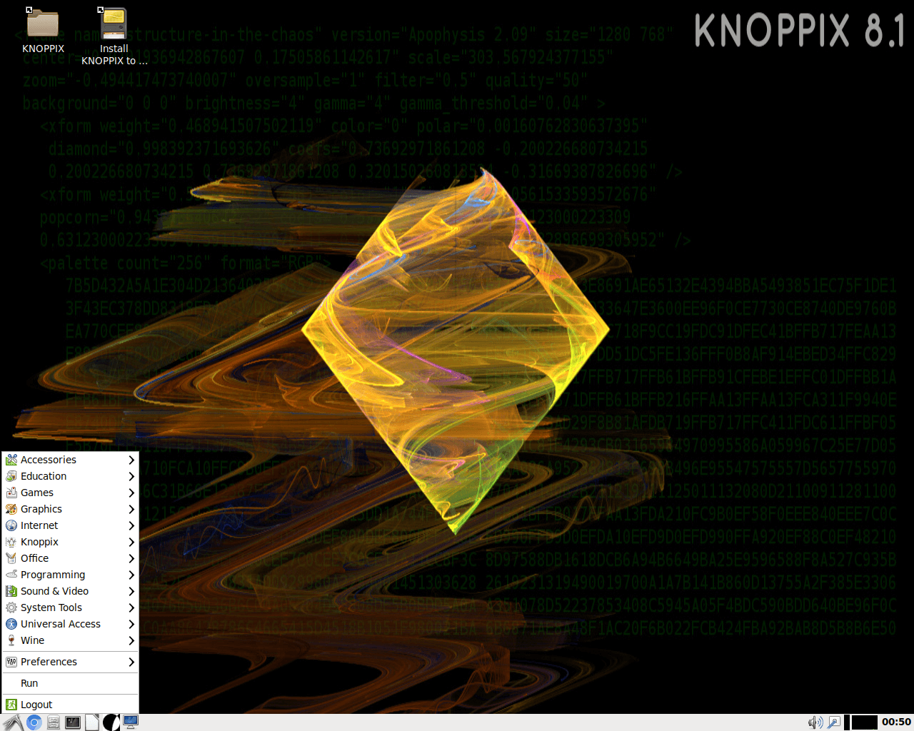 knoppix-Linuxエミュレーター