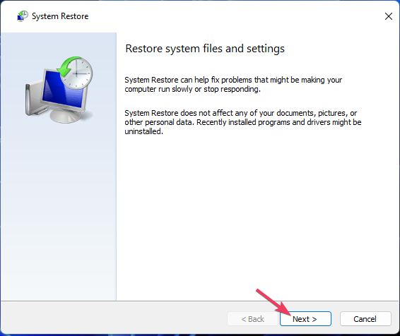 Sistēmas atjaunošanas Windows audio pakalpojums avarē Windows 11
