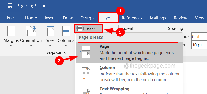 Как добавить пустую страницу в документ MS Word