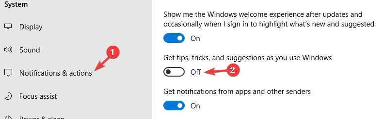 saat vinkkejä, vihjeitä ja ehdotuksia Windows 10 -prosesseista, joita et tarvitse