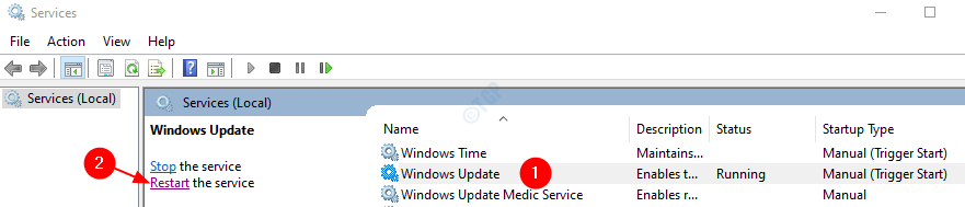 WindowsGüncelleme hizmeti