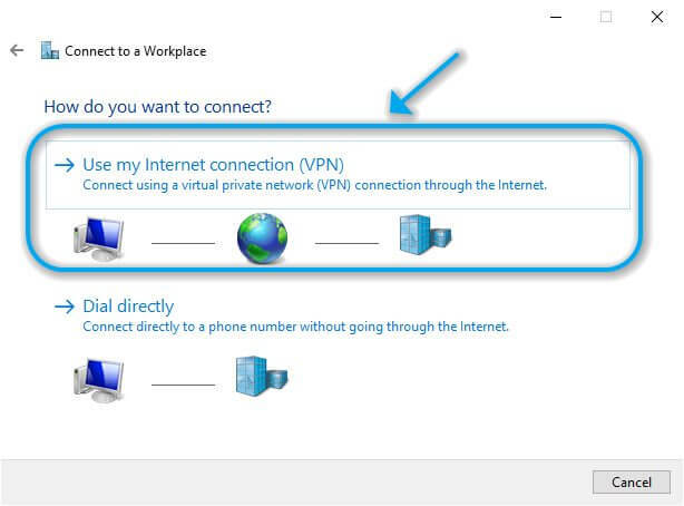 Erstellen einer VPN-Verbindung