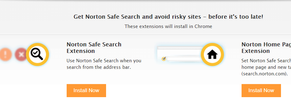 Extensão da Web do Norton Safe