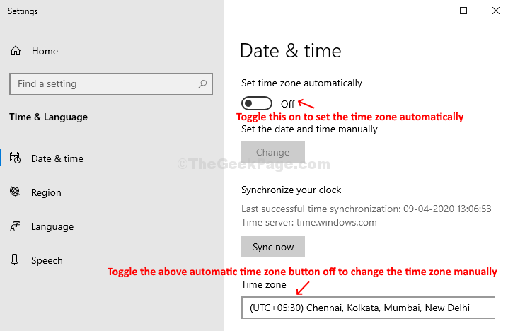 Postavke Datum i vrijeme Postavite vremensku zonu Automatski uključeno Postavljanje vremenske zone Automatski isključite Ručno promijenite
