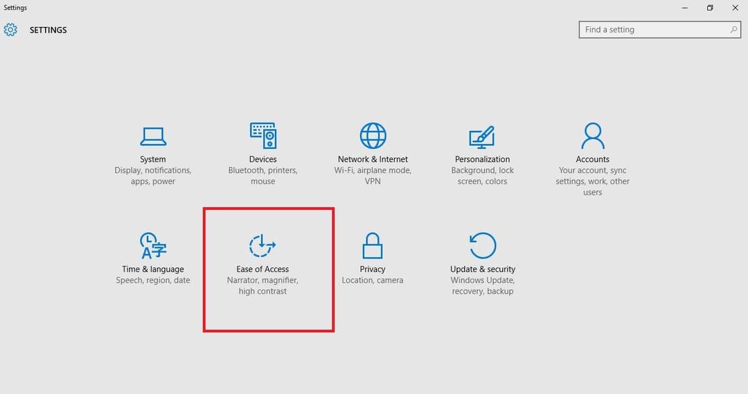 jednostavnost pristupa postavkama sustava Windows 10