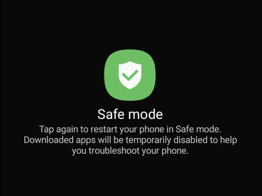 Τηλέφωνο Android σε ασφαλή λειτουργία