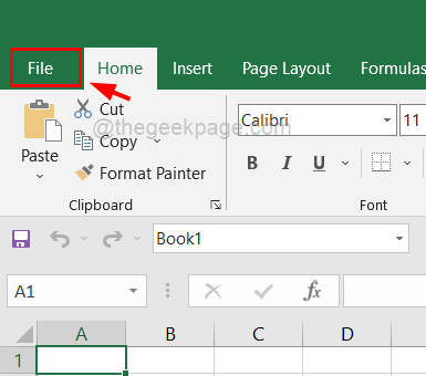Accesați fișierul Excel 11zon