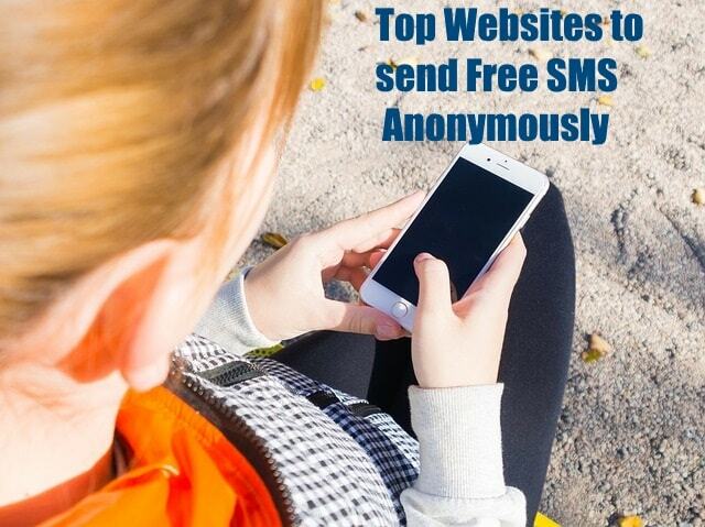 Situs web teratas untuk mengirim sms gratis secara Anonim