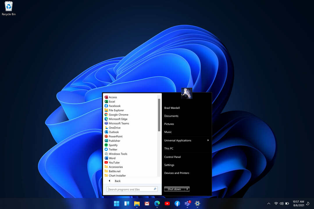 Start11 повертає класичне меню "Пуск" у Windows 11