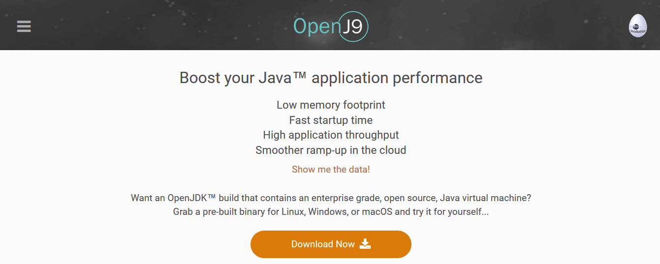 Logiciel OpenJ9 qui interprète le bytecode Java