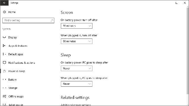 sleep mode problem windows 10 2