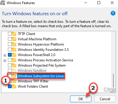 Subsistema de Windows Linux Desactivar Mín.
