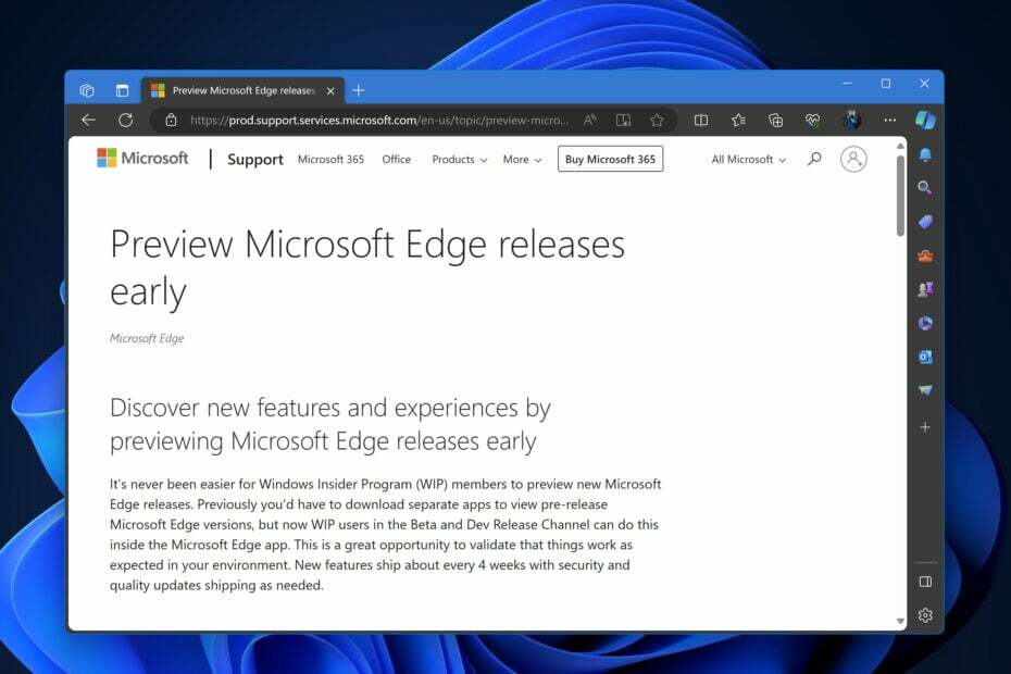 U kunt nu een voorproefje van Edge-releases bekijken zonder pre-releasekanalen te installeren