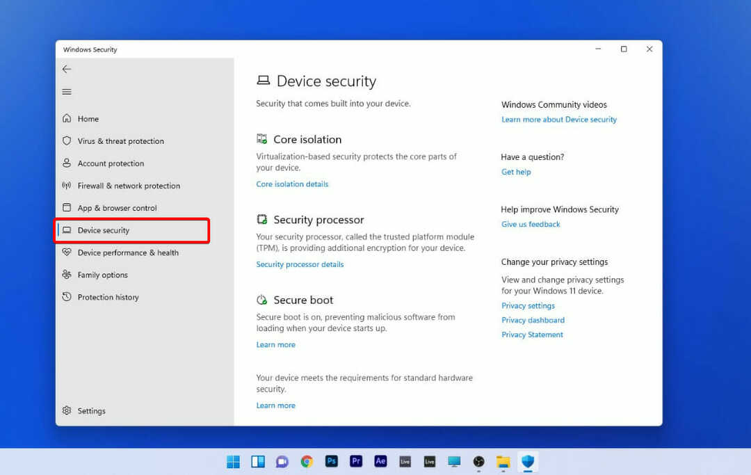 장치 보안 지우기 tpm 윈도우 11