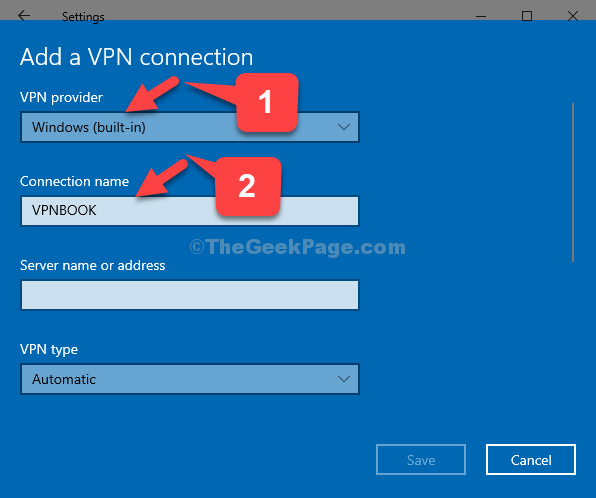 Tilføj en Vpn-forbindelse Vpn-udbyder Windows (indbygget) Forbindelsesnavn Vpnbook