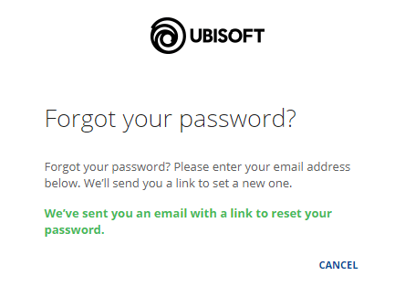 Неправильний пароль для відновлення електронної пошти