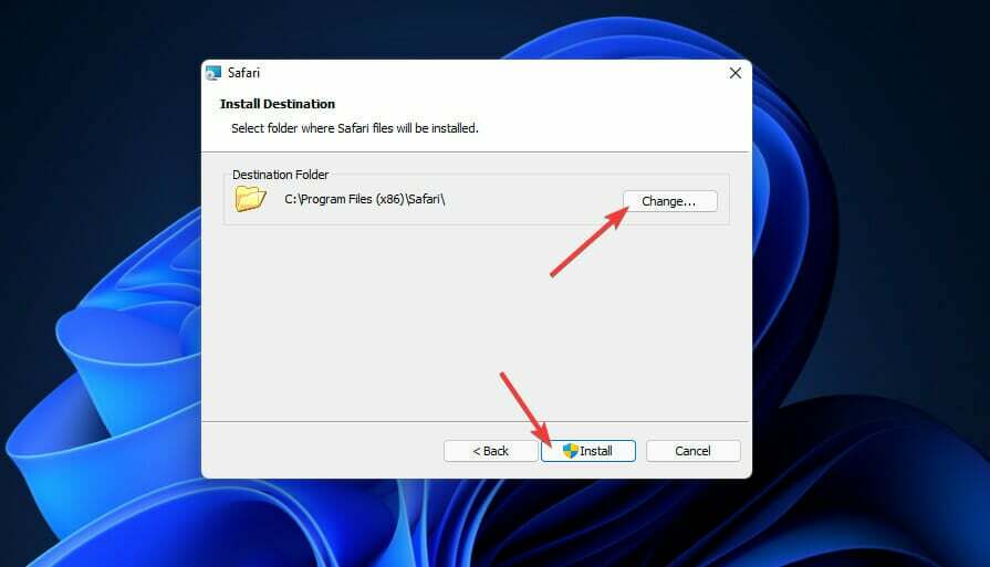 Ändern Sie die Taste zum Herunterladen von Safari Windows 11