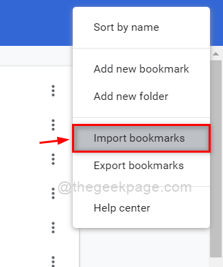 Importer bogmærker Chrome 11zon