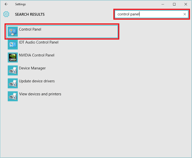 Windows 10에서 제어판을 여는 6 가지 방법