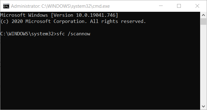 सिस्टम फ़ाइल चेकर कमांड xapofx1_1.dll समस्या